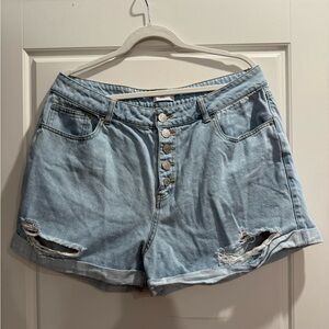 Denim shorts